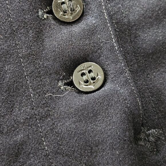 Vintage 1940s WW2 US Navy Crackerjack 13 Button Sailor Wool Flared Pants 28x28 - Picture 10 of 11